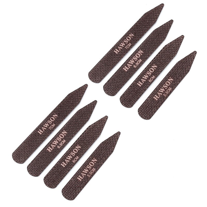 Jeden zestaw 8 sztuk dorywczo metalowa usztywniacze robić kołnierzyków koszula męska kołnierz usztywniacz z włókna węglowego usztywniacze robić kołnierzyków kije na strój biznesowy