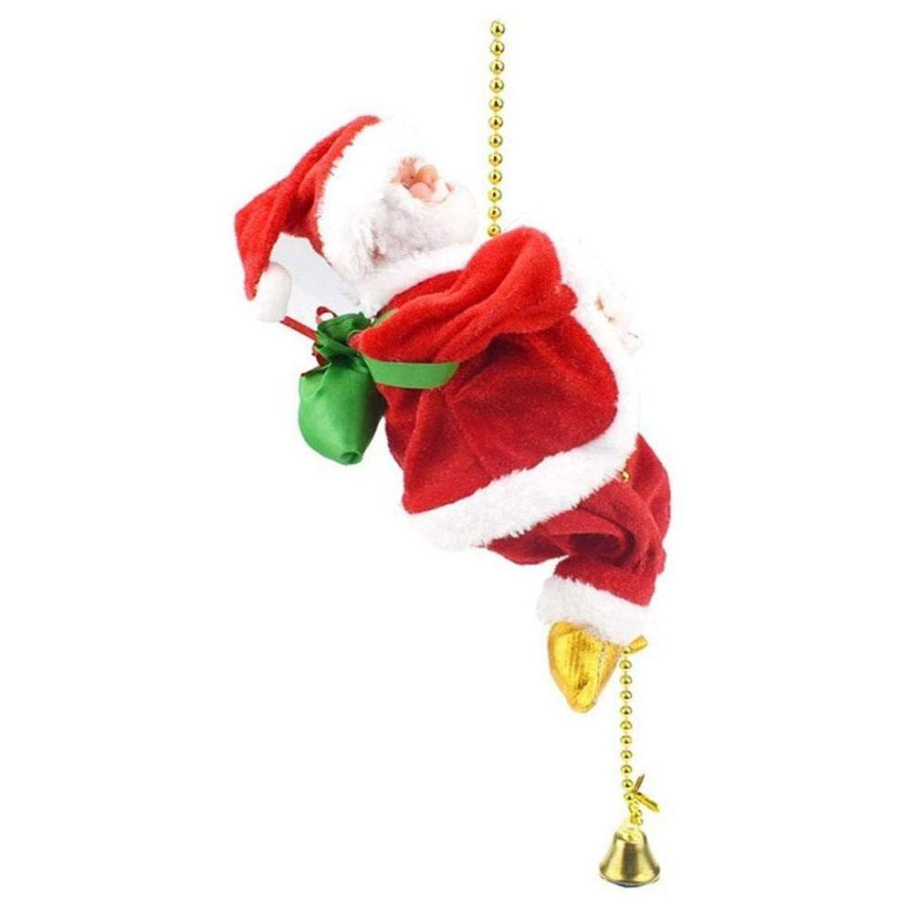 Weihnachten Santa Claus Elektro Aufstieg Leiter Hängende Dekoration Weihnachten Baum Ornamente Lustige Neue Jahr freundlicher Party Dekor