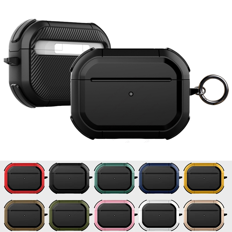 Cover voor Apple Airpods Pro 2e generatie Case Luxe beschermende oortelefoonhoes voor Air Pods 3 2 1 Schokbestendige hoes met haak
