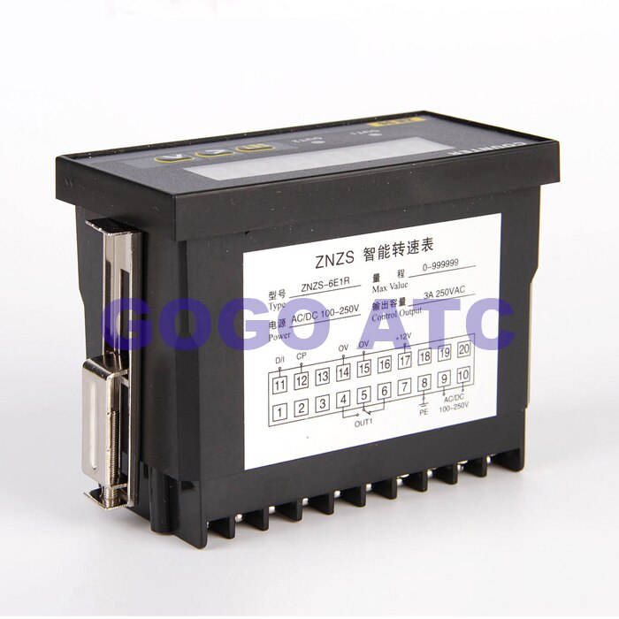 Fine ZNZS2-6E1R tachometer digital display ZNZS2-6E2R line speedometer speed meter with alarm output Encoder