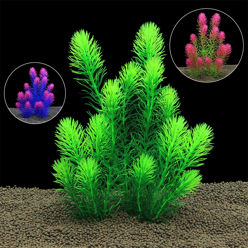 1Pc Aquarium Planten Voor De Aquarium Aquarium Decor Plastic Vis Dierbenodigdheden Kunstgras Aquarium Decoratie