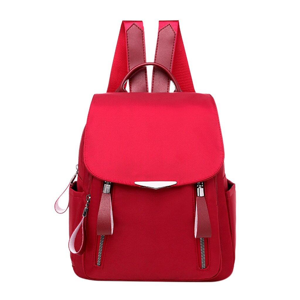 Wasserdichte frauen Rucksack Für Schule Jugendliche Mädchen Oxford Rucksack Schule Tasche Rucksack Rucksack Sac A Dos Femme # T1G: Red 