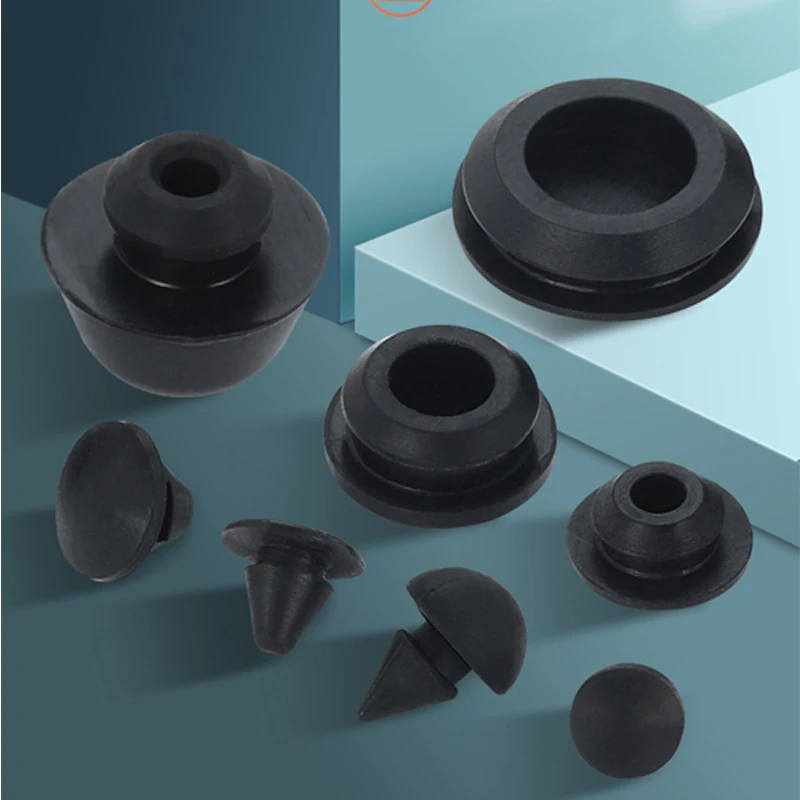 Solid Silicone Rubber Caps, Sealing Stopper, Type T, Snap Joint, 2mm to 16mm
