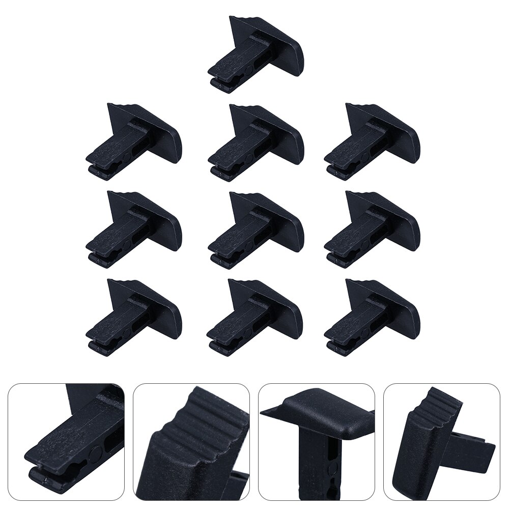 10Pcs Telescopic Ladder Switches Lift Ladder Universal Switch Devices (Black)