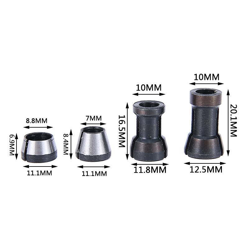 6MM/6.35MM/8MM Hole Diameter Milling Cutter Collet Chuck Engraving Trimming Milling Cutters For Wood Router Bits Woodworking