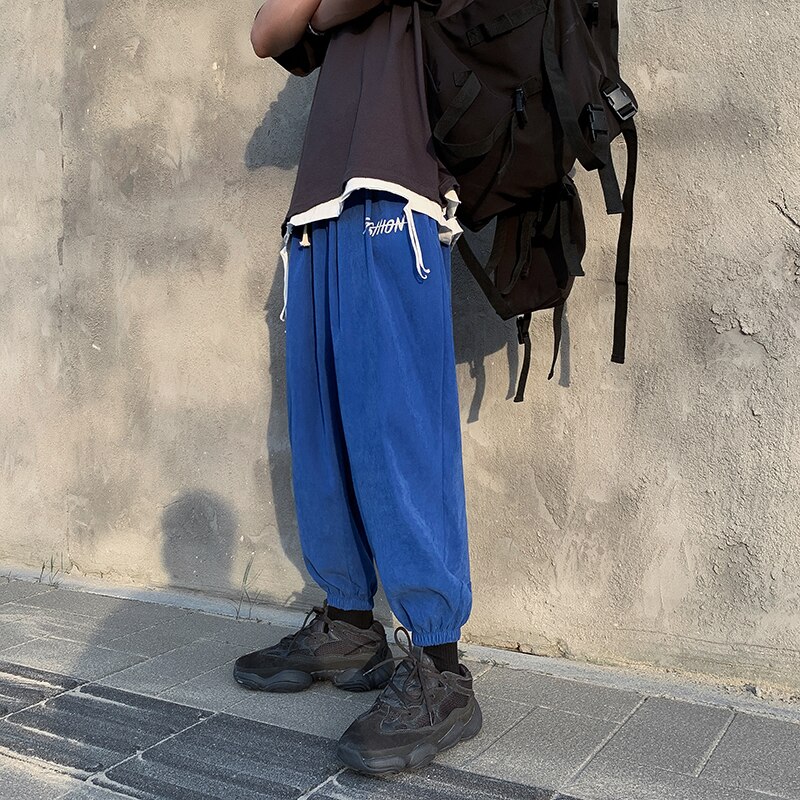 Streetwear bukser menn bukser ankellange løs hofte hopp bukser herre harem joggere uformelt joggebukser menn bukser til menn