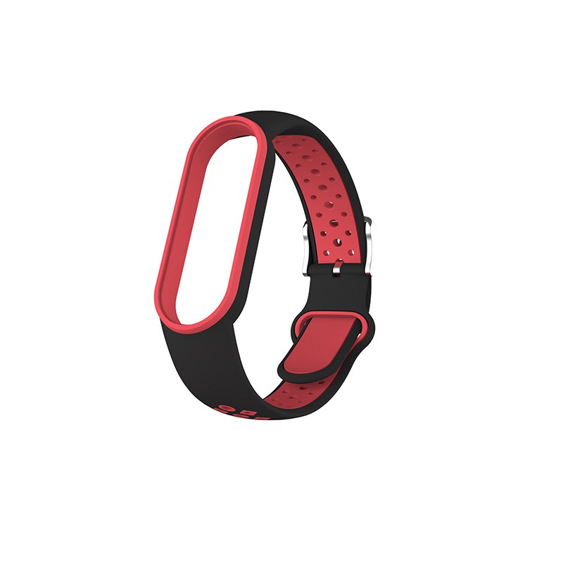 Para Xiaomi Mi Band 7/6/5/4/3 Correa de doble Color pulsera de silicona reemplazo para Xiaomi Band 4 MiBand 5 6 correas: 20 / Azul