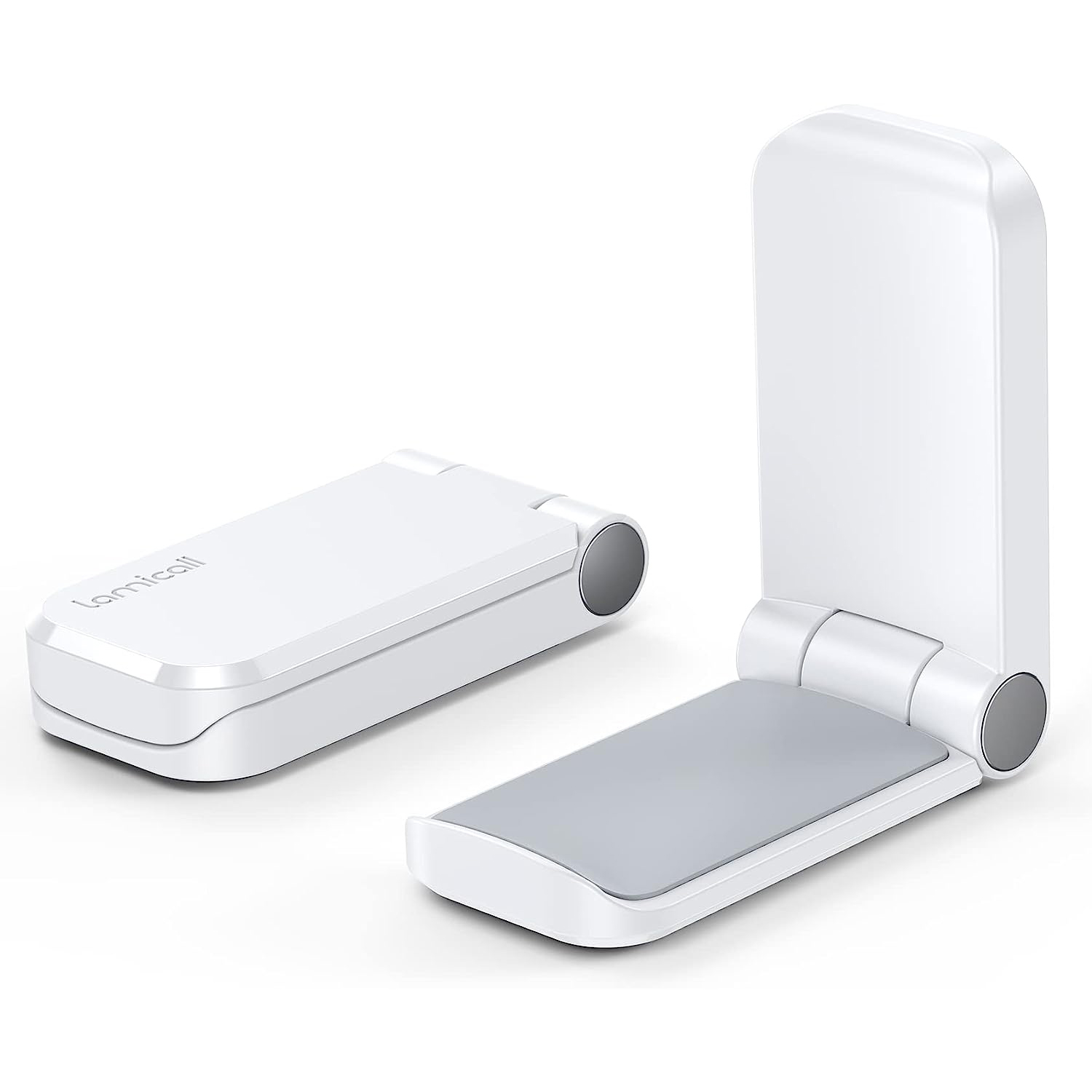 Soporte colgante pequeño para auriculares, gancho plegable, accesorios para juegos de ordenador, adecuado para dormitorio escolar, hogar y oficina, color negro: Gris claro