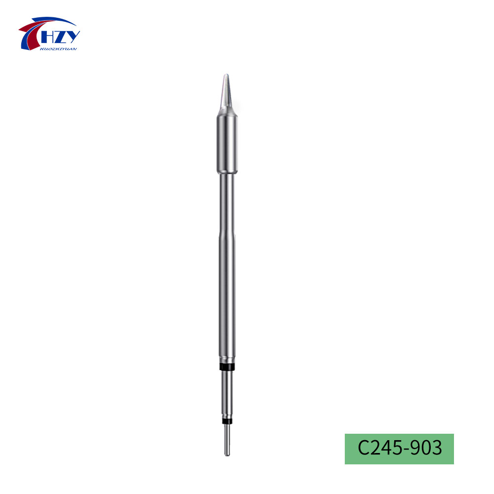 HZY C245 Series Soldering Iron Tips Head C245-K/I/IS/SK/903/907/933/911 for JBC Soldering Station Repair Tools for T245 Handle: grey
