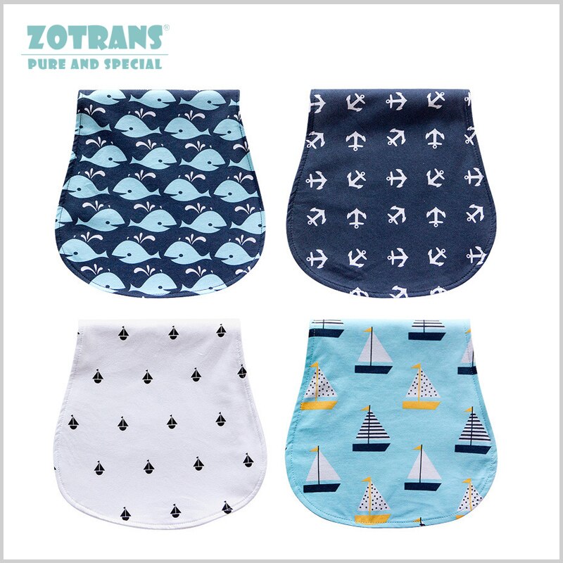 4 Stks/partij Verpleging burp Katoenen Baby Schort Voor Feeding Bandana Sjaal Baby Speeksel Handdoek slabbers voor jongens Meisjes Bandana slabbetjes