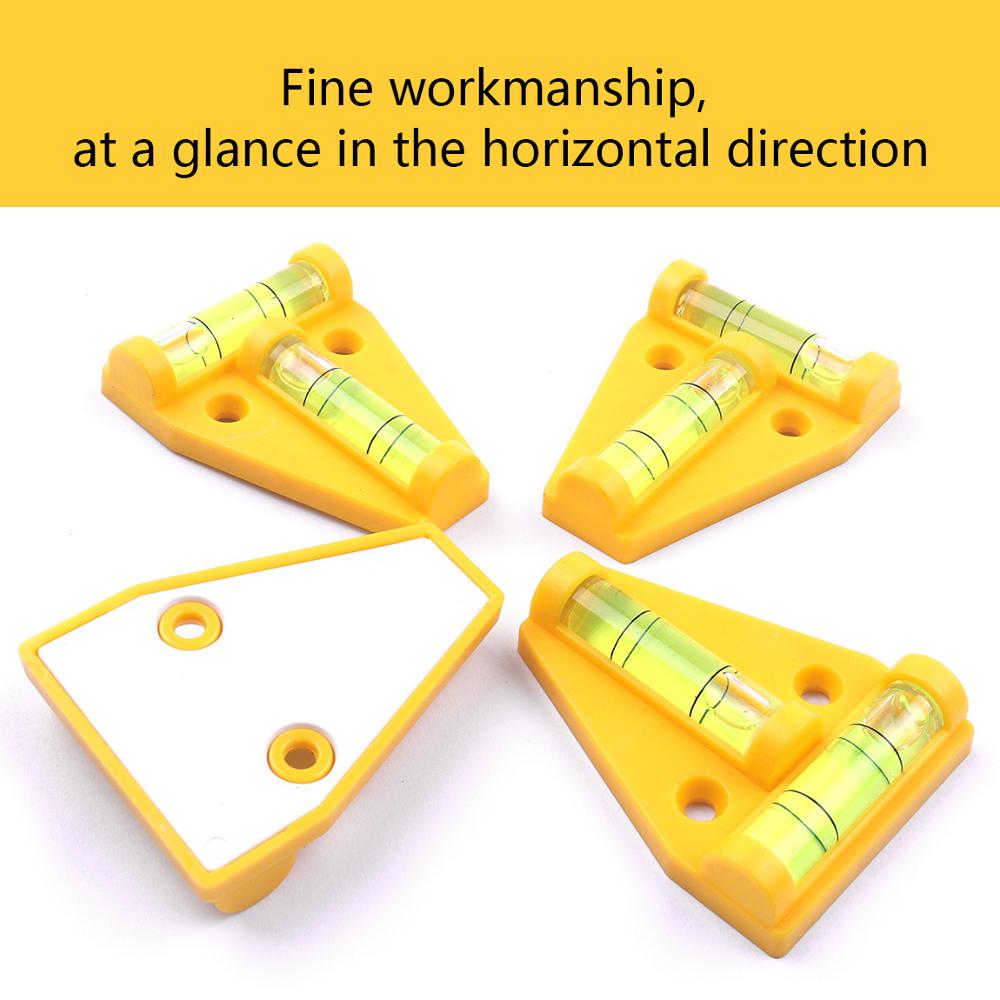 10 stuks waterpas type t, waterpas van abs en kunststof, 2- richtingen waterpas voor het afstellen van de hoek, waterpas, meetinstrument 44 x 58mm