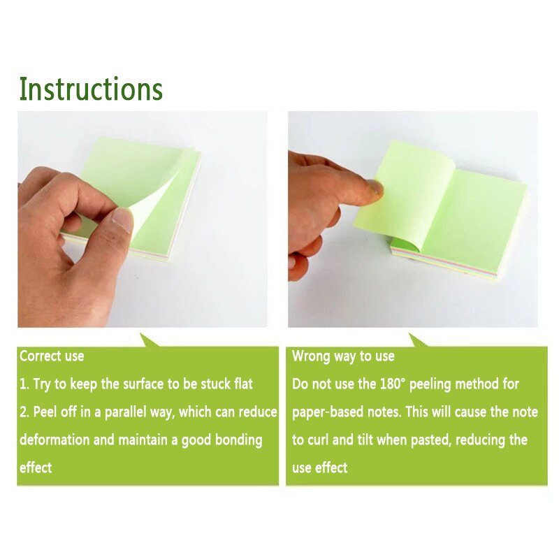 100 Sheets Color Square Sticky Notes 4 Colors Self... – Vicedeal