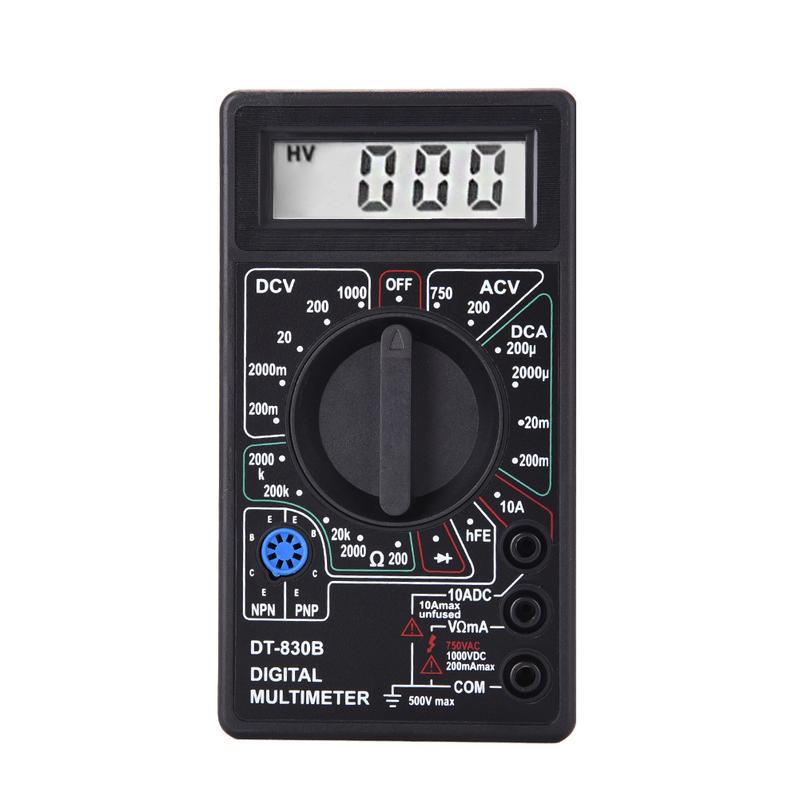 Newest DT-830B LCD Digital Yellow Voltmeter Ohmmeter Ammeter Multimeter Handheld Tester DT830B AC DC home tester #20