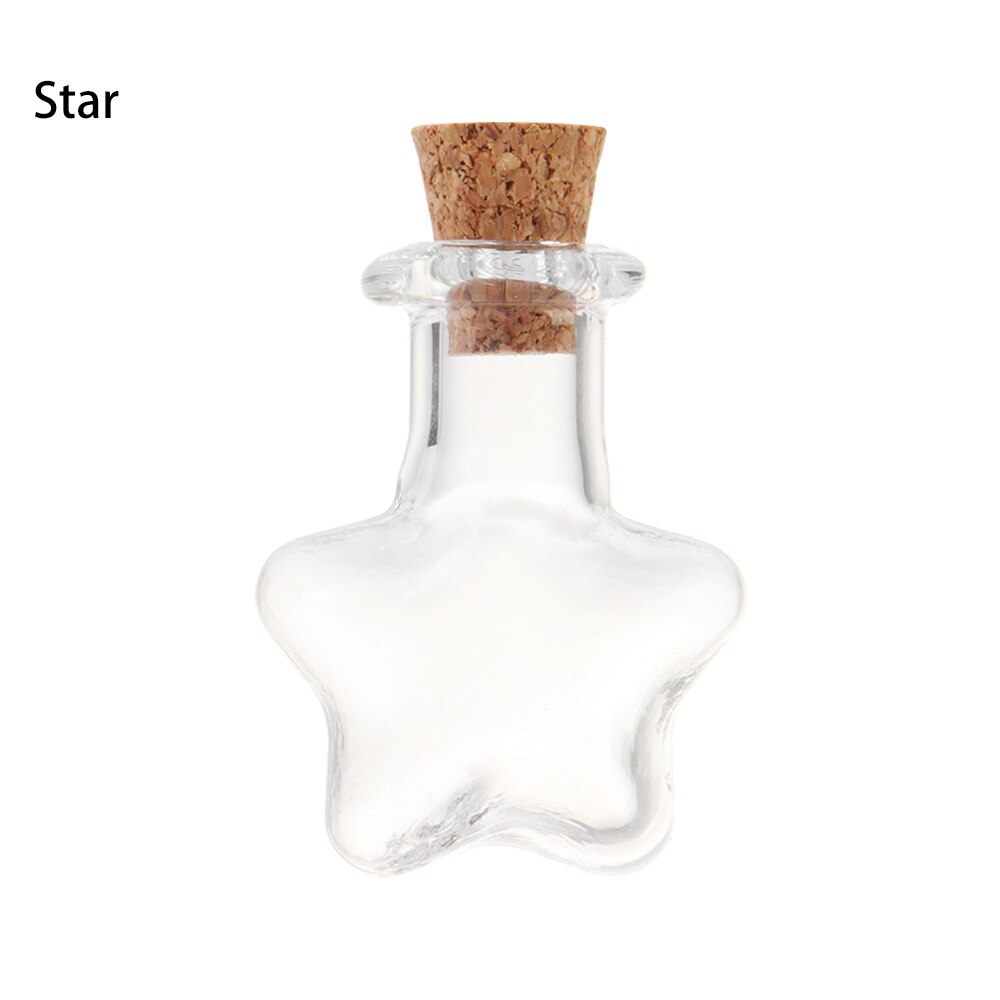 Mini bouteille de souhait en verre avec bouchon en liège, 10 pièces, petites bouteilles de souhait à dérive claires pour fête de mariage, fournitures de décoration de maison: 7HA