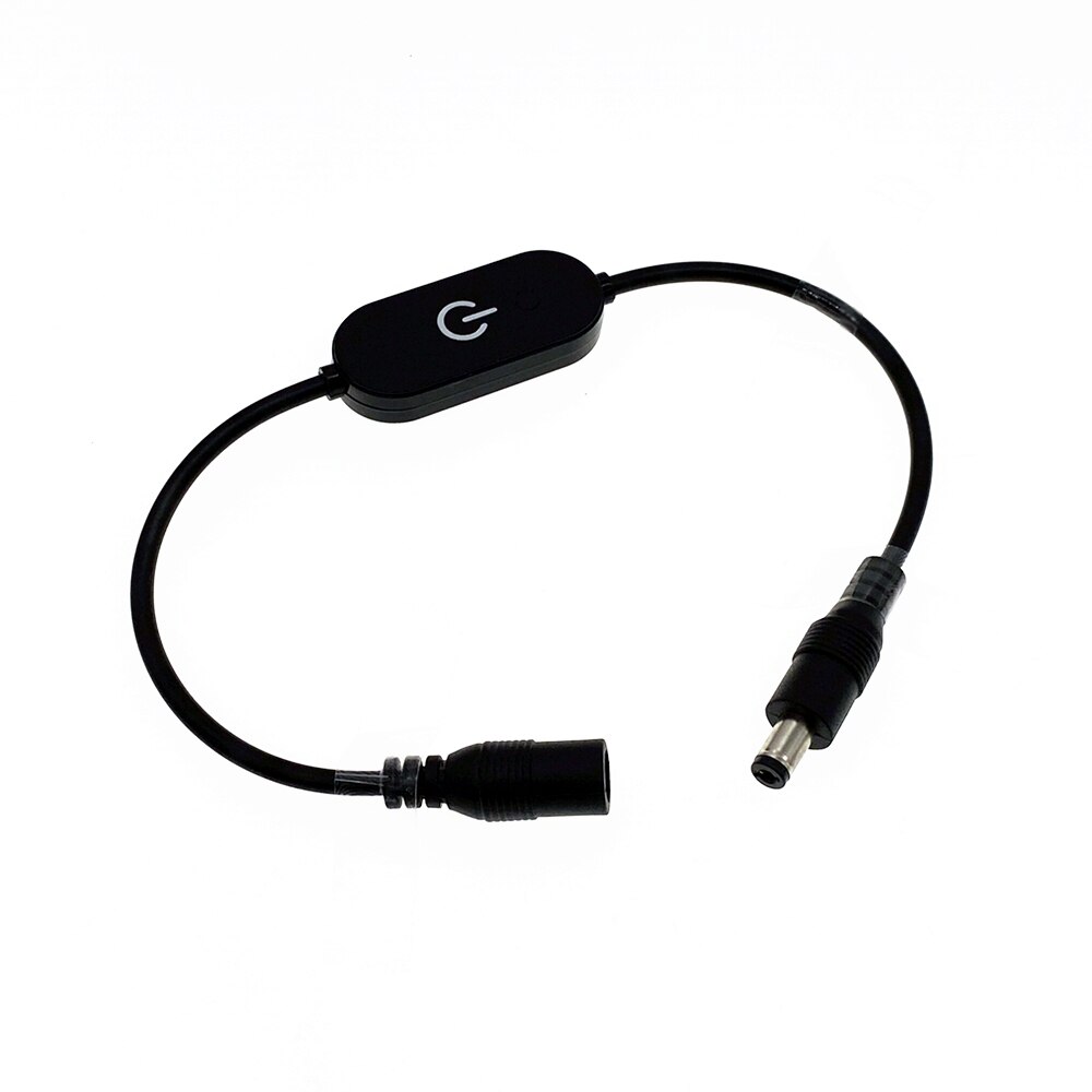 LED Strip Touch Dimmer Brightness Control LED Dimmer Switch 1keys Dimmer 12V-24V Light Switch Adjustment 3528 5050 5630: black