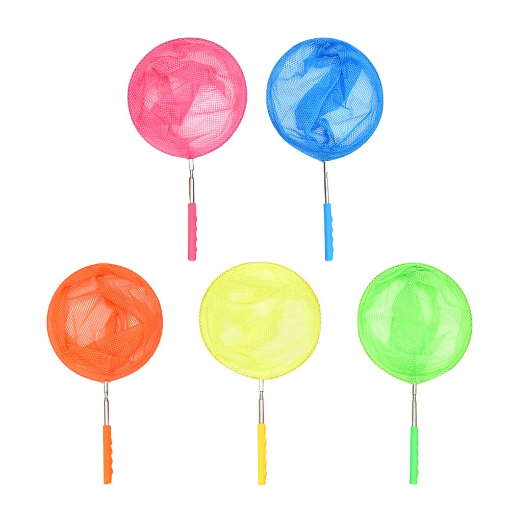 5 Pcs Fishing Net Telescopic Rod Fishing Nets Outdoor Butterflies Catching Net