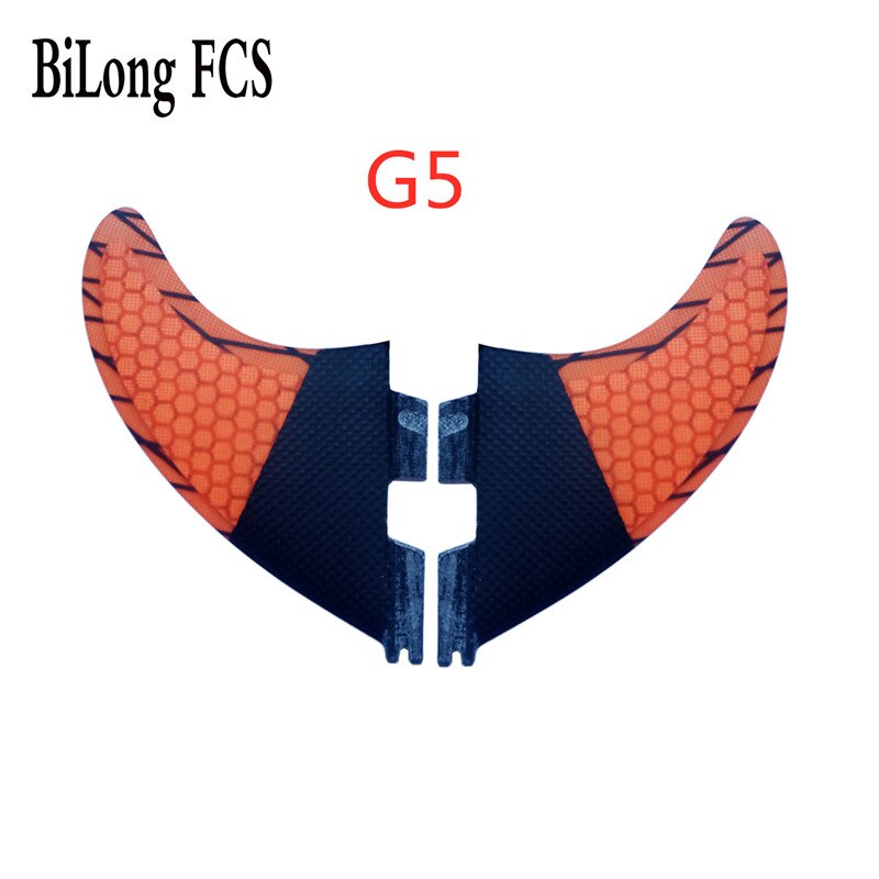 BiLong FCS II-aletas de fibra de carbono para tabla de surf, tamaño G3, G5, G7, Juego de 2 unidades