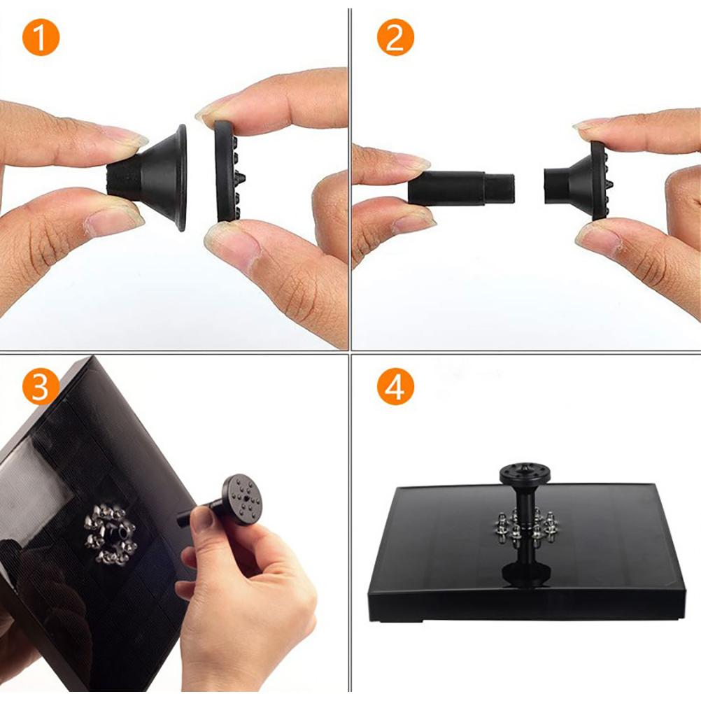 Floating Solar LED Fountain Garden Water Fountain Pool Pond Decoration Solar Panel Powered Fountain Water Pump Garden Decoration