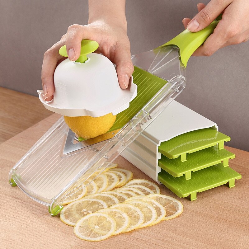 V-Blade Mandoline Slicer Cutter Julienne Voor Uien Tomaten Komkommer Citroen Fruit/Groenten Multifunctionele Keuken Gereedschap