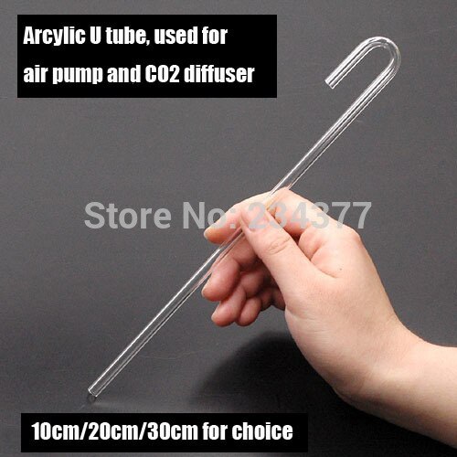 CO2 diffuser connector auarium hangen op bocht arcylic materiaal U vorm buis lucht steen pomp