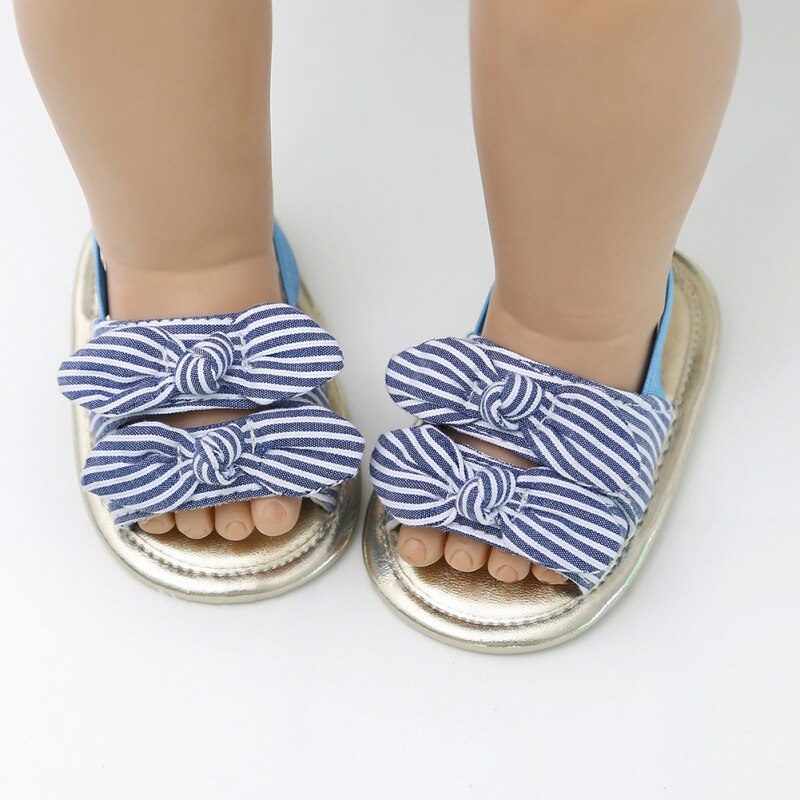 Nettes Art Mädchen Schuhe Sommer Atmungsaktive Anti-Rutsch Bogen Schuhe Sandalen Kleinkind Weiche Sohlen Schuhe