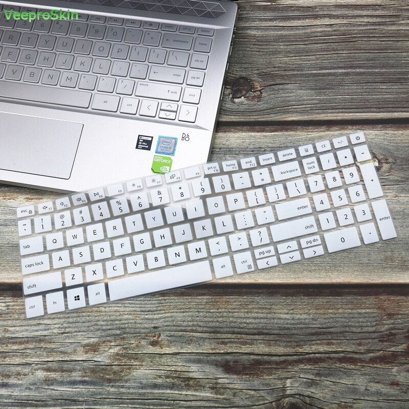 Laptop Keyboard Cover skin Protector for Dell Inspiron 15 5501 5508 5509 5584 5590 5593 5594 5598 Latitude 3500 3510: White