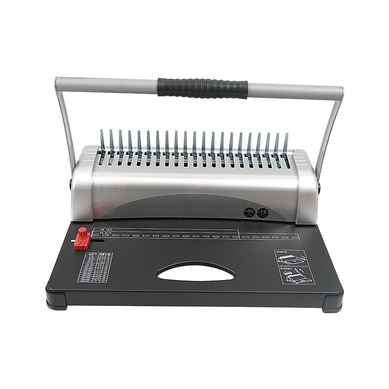 A4 apron binding machine 21 holes A5 punching machine labor-saving double handles clip-comb binding machine