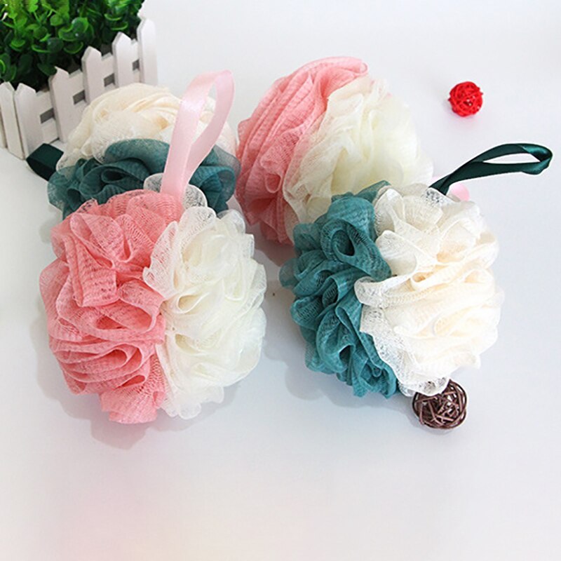 Shower Bubble Mesh Foaming Sponge Bath Soft Ball Body Skin Cleanser Exfoliating Shower Ball Bathroom Body Massage Cleaning Tools