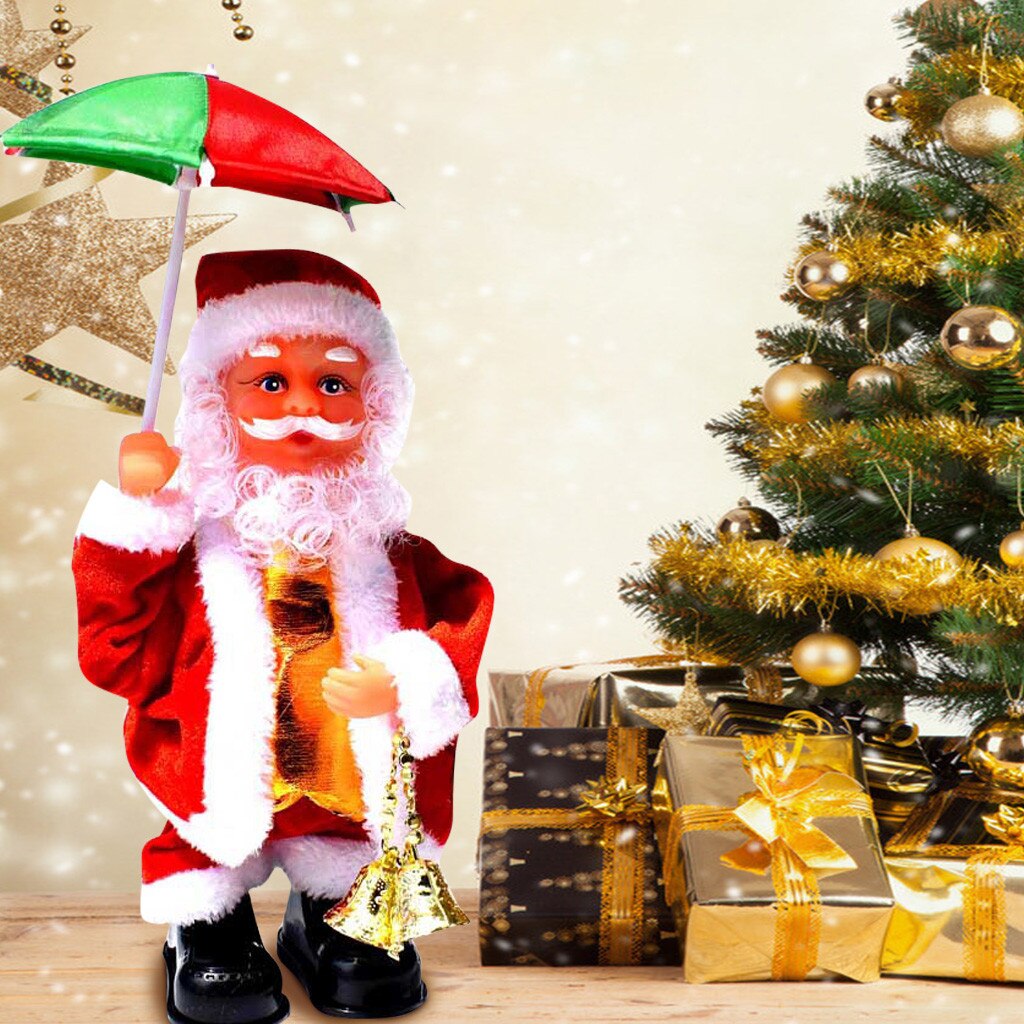 Électrique père noël Musical petite poupée danse parapluie décorations de noël le meilleur pour enfants Jouets électriques #2