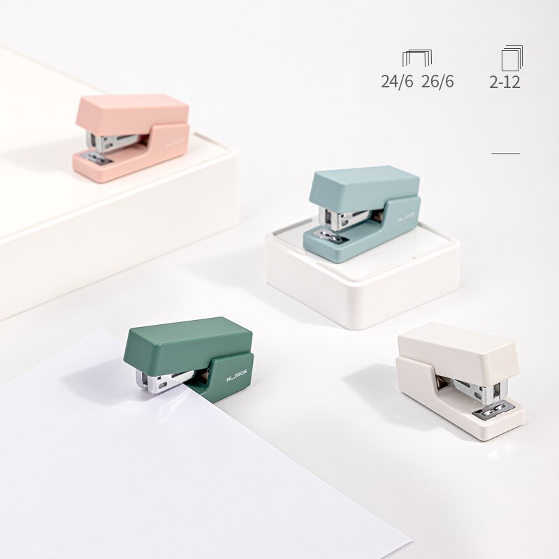 Deli – agrafeuse Portable multifonction pour enfants, petite agrafeuse à usage étudiant, pour la maison ou le bureau