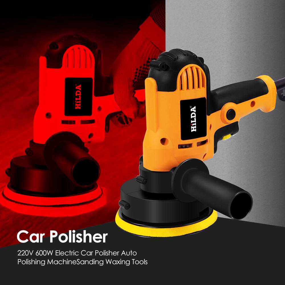 Electric Car Polisher Machine 220V 500-3500rpm 600W Auto Polishing Machine 6 Speed Sander Polish Waxing Tools Car Accessories