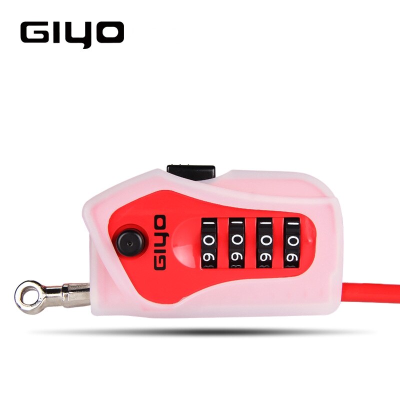GIYO L-03 2m Fahrrad Kabel sperren Fahrrad Anti Diebstahl 4-stellige Passwort Helm Draht-sperren für Ski motorrad MTB Tragbare schlösser