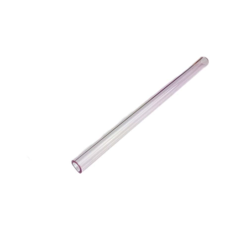 1pc Handmade Healthy Glass Straw ECO-friendly Household Glass Straight Pipet Tubularis Snore Piece Tube: 4 Pink