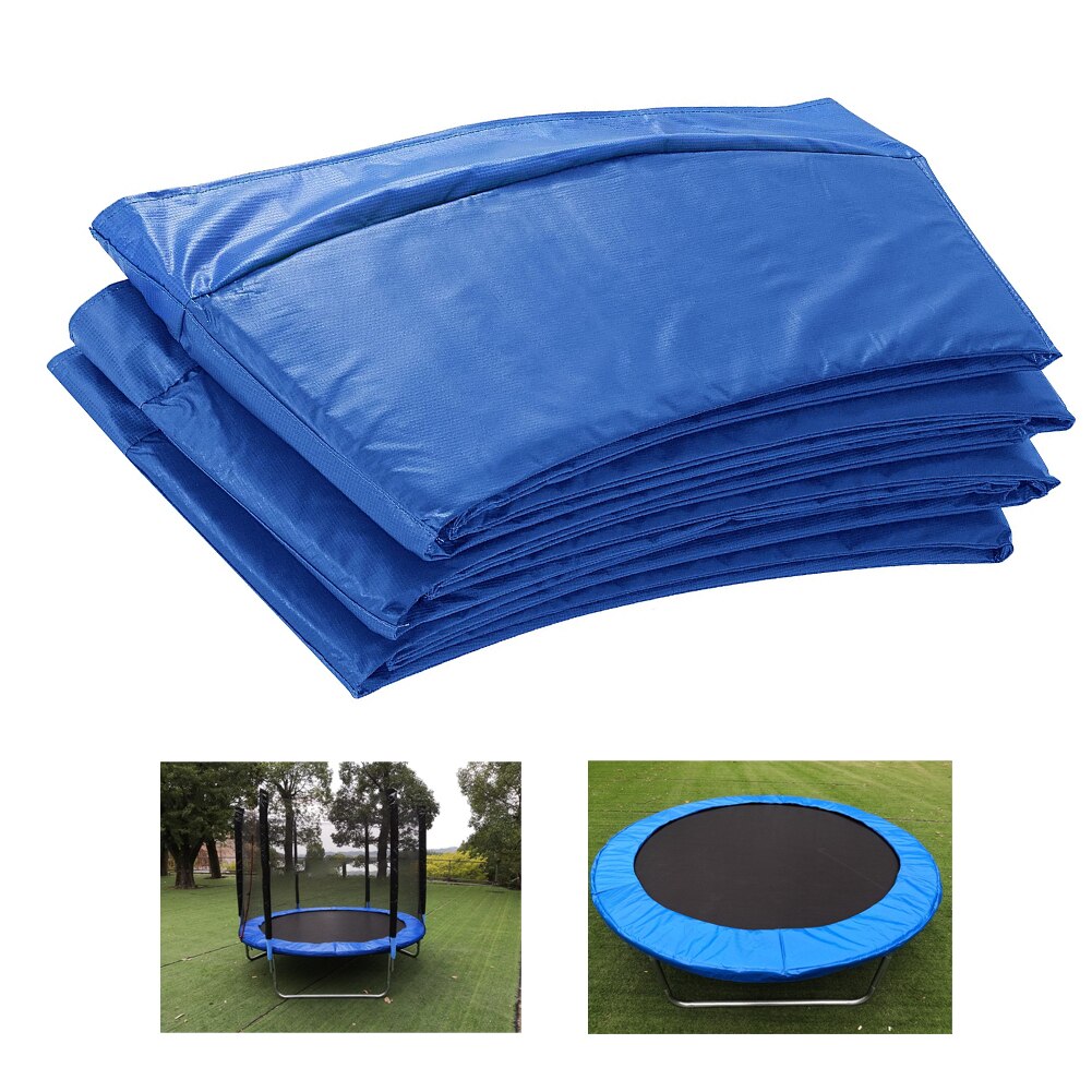 8 füße Trampolin Abdeckung Pad Trampolin Trampolin Seite Schutzhülle PE Uv Ersatz matt Blau