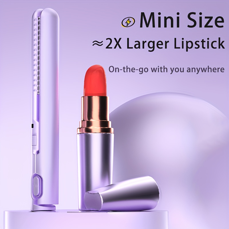 Portable Mini Hair Straightener Lightweight 180 Degrees Celsius Constant Temperature Control, Suitable for Bangs and Short Hair