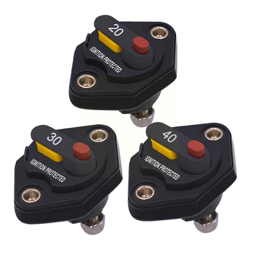 12v-32v 10a/15a/20a/30a/40a/50a Circuit Breaker Reset Fuse Inverter Manual Button With F1665 Y4g1