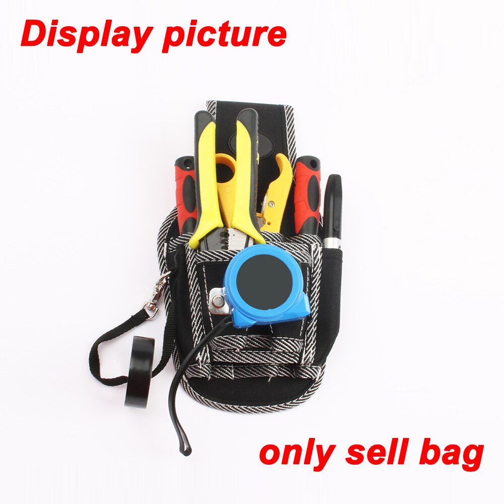 9 In 1 Tool Riem Schroevendraaier Utility Kit Houder Top 600D Nylon Gereedschapstas Elektricien Taille Pocket Pouch tas