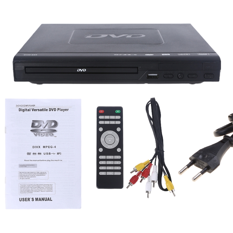 1080p stationære dvd-medieafspillere til tv, regions-av-udgang, usb-diskafspillere for holdbarhed 2200w: Lyserød