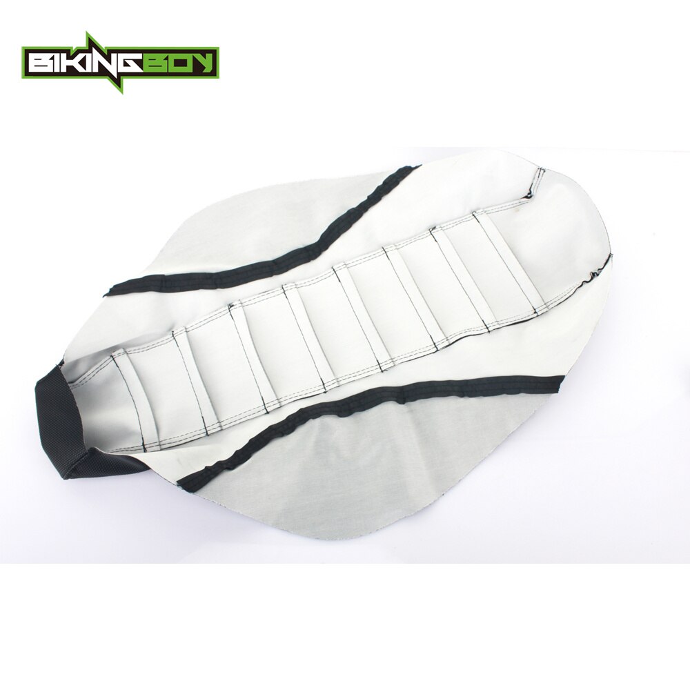 Bikingboy svart motorsykkel mx motocross offroad ribbet griper mykt setetrekk til suzuki  rm85 rm 85 02-16 03 04 05 06 07 08 09