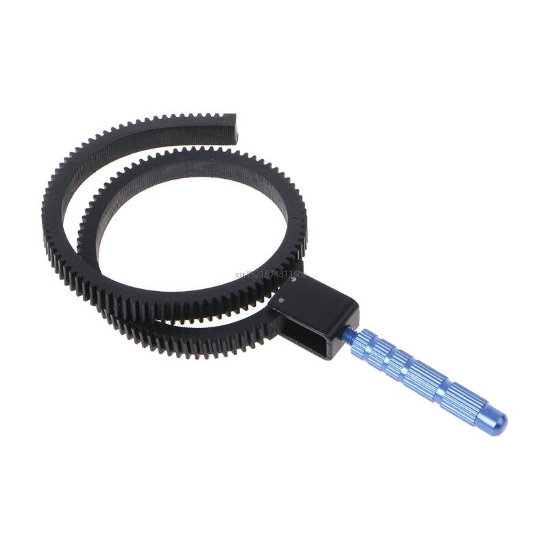 Follow Focus Engrenagem Belt Anel ajustável Aperto Liga de Alumínio Acessórios Da Câmera DSLR SLR Camcorder