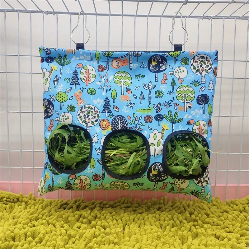 Hooizak Hangende Zakje Feeder Houder Voeding Dispenser Container Voor Konijn Cavia Kleine Dieren Huisdier Konijn Kooi Accessoires