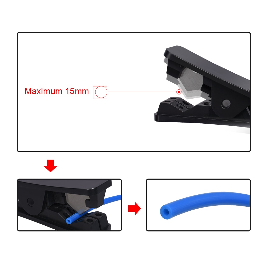 PTFE Tube Teflonto with Cutter PLA PiPe Clear OD4 ID2mm 1.75mm 3D Printer Parts For V6 V5 J-head I3 Mega Hotend MK8 Extruder