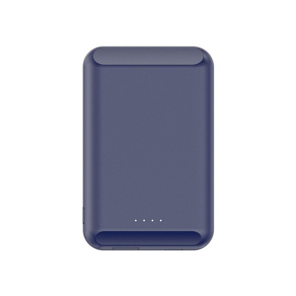 Caseier Magnetische Draadloze Oplader 5000Mah Mini Power Bank Voor Iphone 12 Pro Max Magnetische Externe Batterij Draagbare Powerbank: Blauw