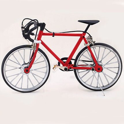 23Cm Diy Monteren Legering Model Simulatie Fiets Accessoires Mini Simulatie Fiets Mountainbike Speelgoed Fiets Model