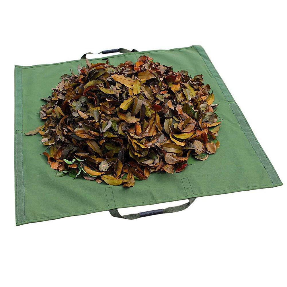 Outdoor Collecting Durable Garbage Sack Leaf Bag Large Capacity Reusable Garden Lawn Gardening Tote Yard Waste Tarp Container