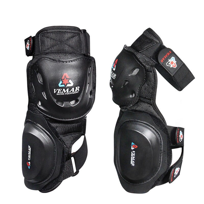 VEMAR Motorcycle Knee Pad CE Motocross Knee Guards Motorcycle Protection Knee Motor-Racing Guards Safety Gears Race Brace Black