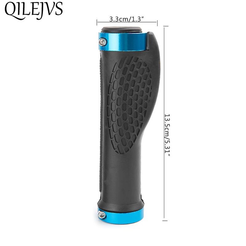 1 Pair Ergonomic Bike Handle Grip Road Cycling Bicycle Anti-Skid Rubber Lock Handlebar