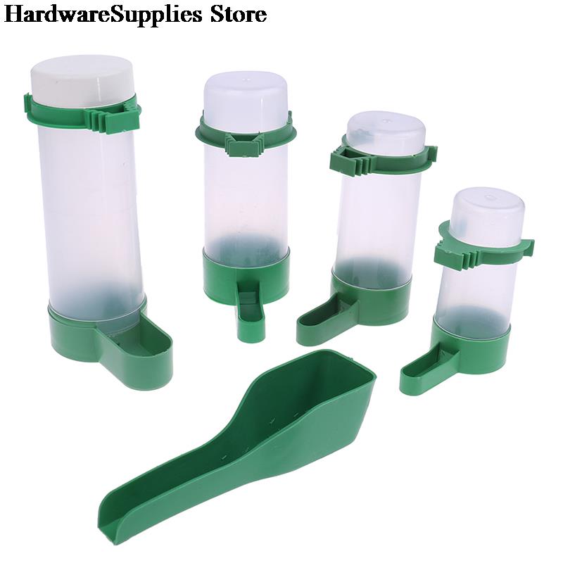 Automatic Bird Feeder Pet Cage Aviary Bird Parrot Budgie Water Bottle Drinker Food Container Waterer Clip Hanging Food Dispenser