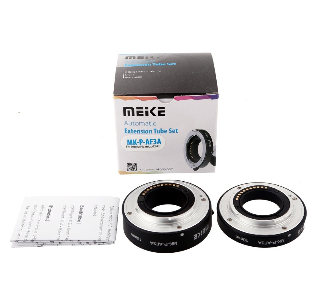 Meike – tube d&#39;extension Macro autofocus MK-P-AF-3A, anneau AF pour Micro quatre trois systèmes Panasonic Olympus micro caméras sans miroir