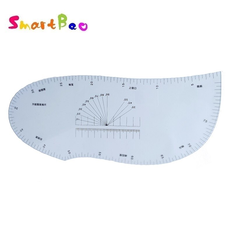 Multifunction Tailor Ruler Curve Pattern Grading Sewing Ruler Sholder Armhole Sleeve Collar Draping Ruler